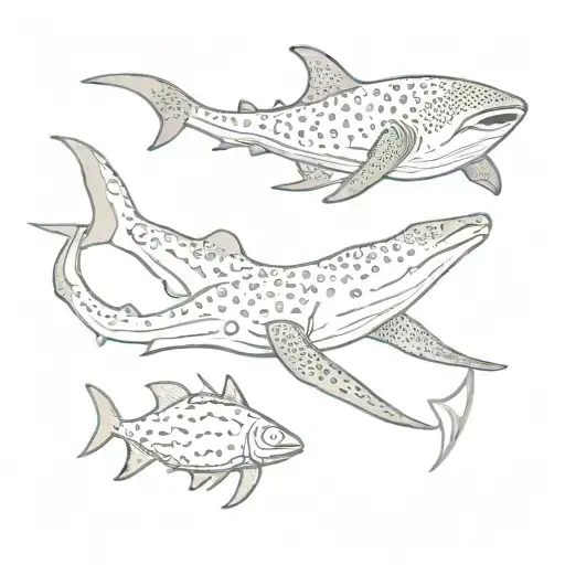 Whale Shark And Turtle