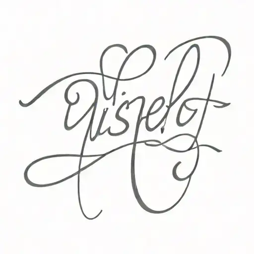 Vishesh Written In Cursive