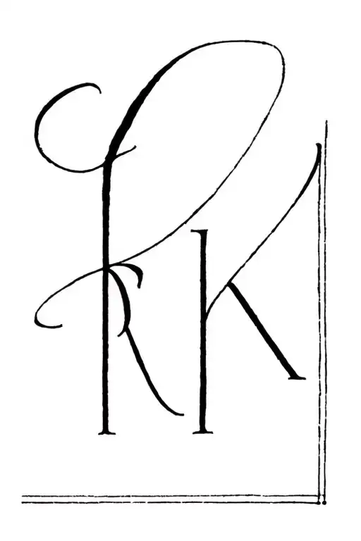 If By Rudyard Kipling Simple With Initials Rk