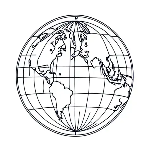 Road Trip In Van Worldwide On A Terrestrial Globe