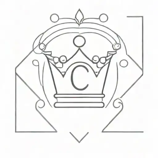 Letter C With A Crown Above It