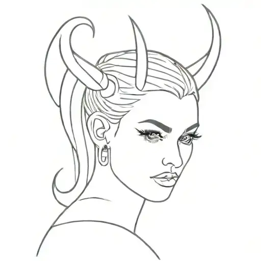 Woman With Devil Horns
