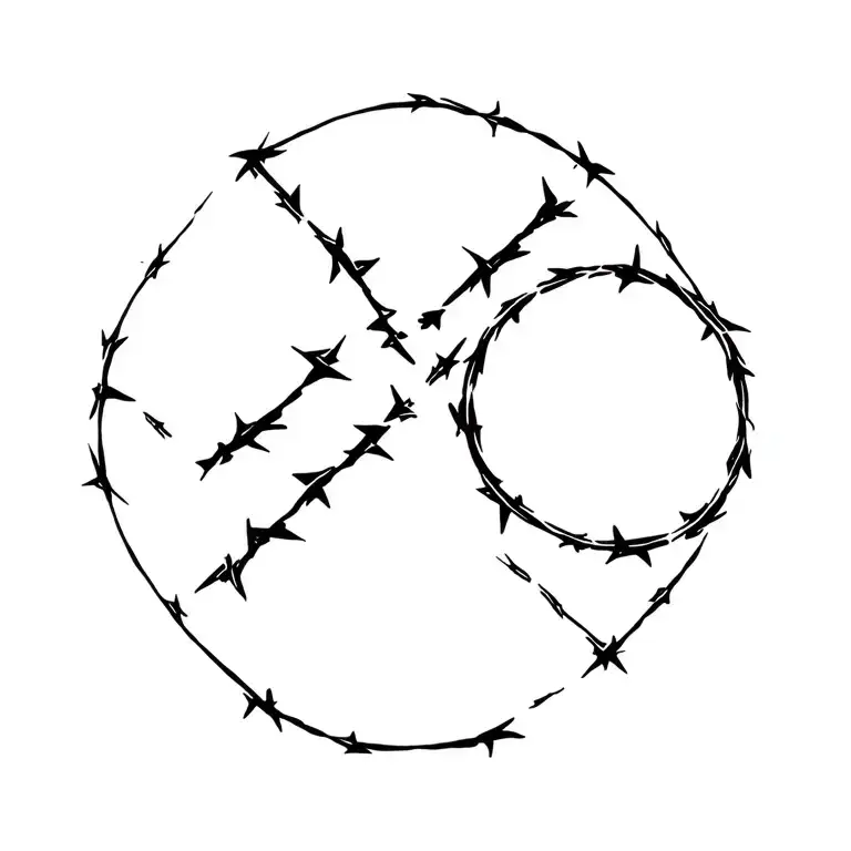 Mountainbiking Barbed Wire Going All Four Elements