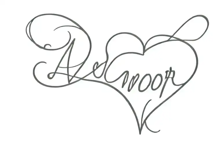 Word Amor With A Heart Shape