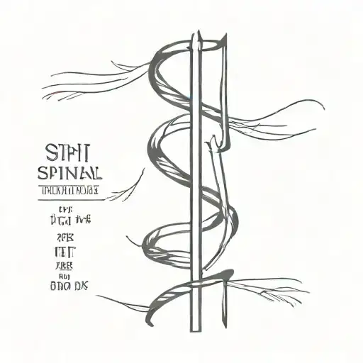 Spinal Tattoo With Roman Numerals