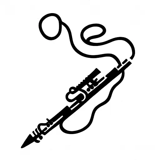 Snake Playing Clarinet