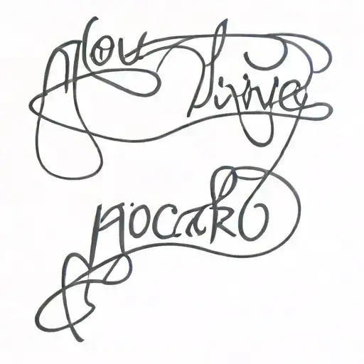 Script Tattoo Of Words Nova Picard