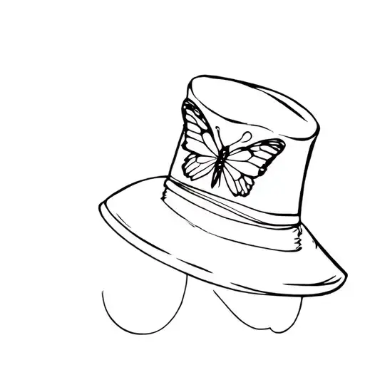 Crazy Hat Hat With Emily's Butterfly