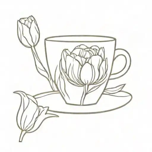 Tulip Under A Teacup