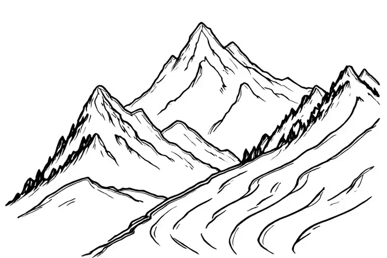 Motorcycle On A Twisty Mountain Road