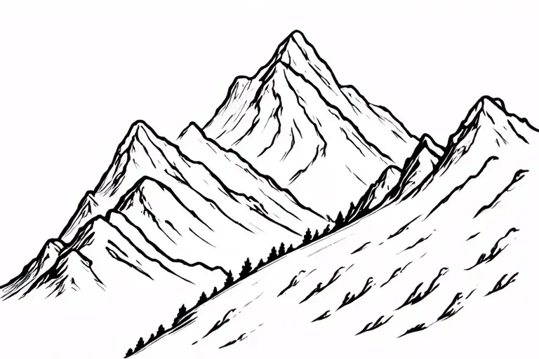 Motorcycle On A Twisty Mountain Road