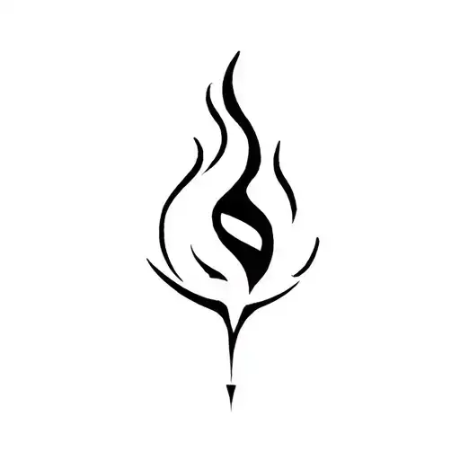 Sasuke Cursed Mark With Flame