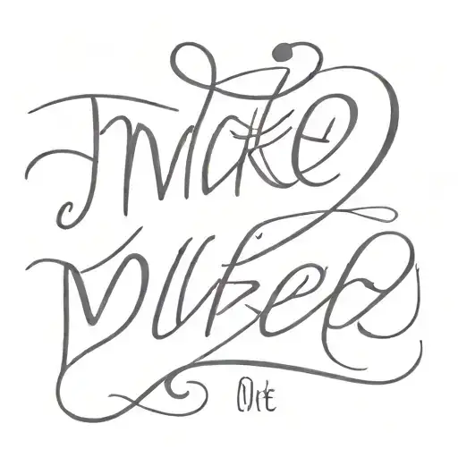 The Name Mikey With Nice Font
