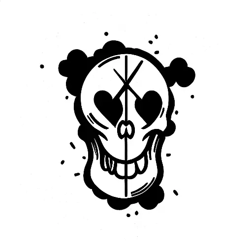 Skull With A Clock In Its Mouth