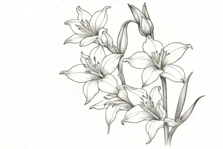 Gladiolus And Narcissus Flower Protected