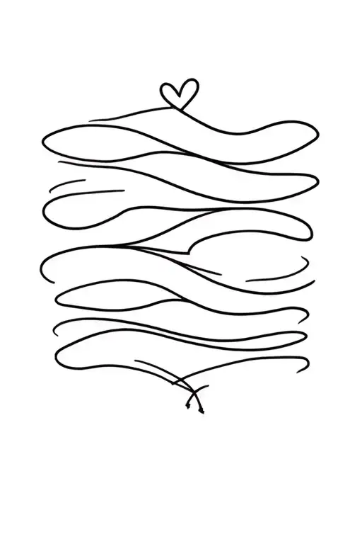 Unconditional Love Combined With Waves To Represent The Highs And Lows Of Diabetes