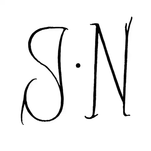 S J N Letter Together