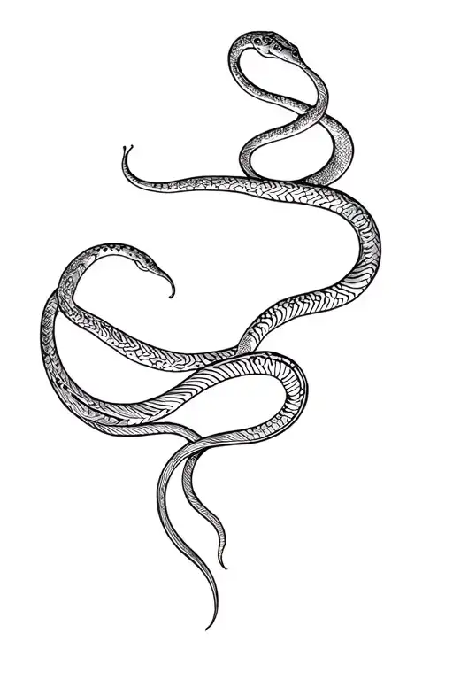 Fine Line Medusa Snake