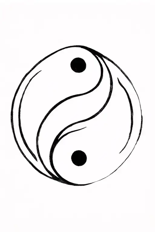 Ko And Yin Yang Symbol