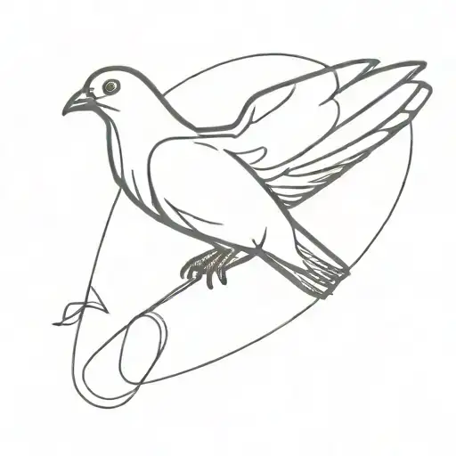 Pigeon Lifting Weights
