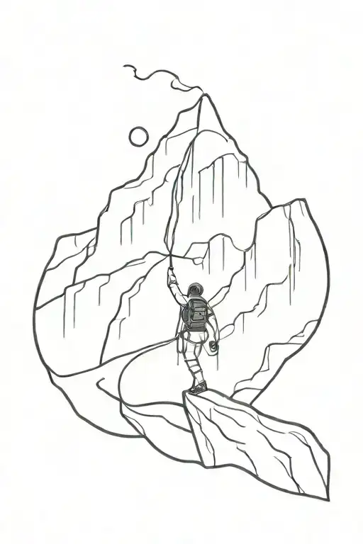 Karabiner And Waterfall And Canyoning