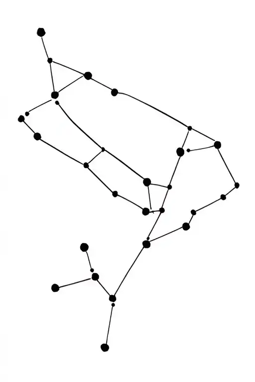 Leo And Aries Constellation Intertwined
