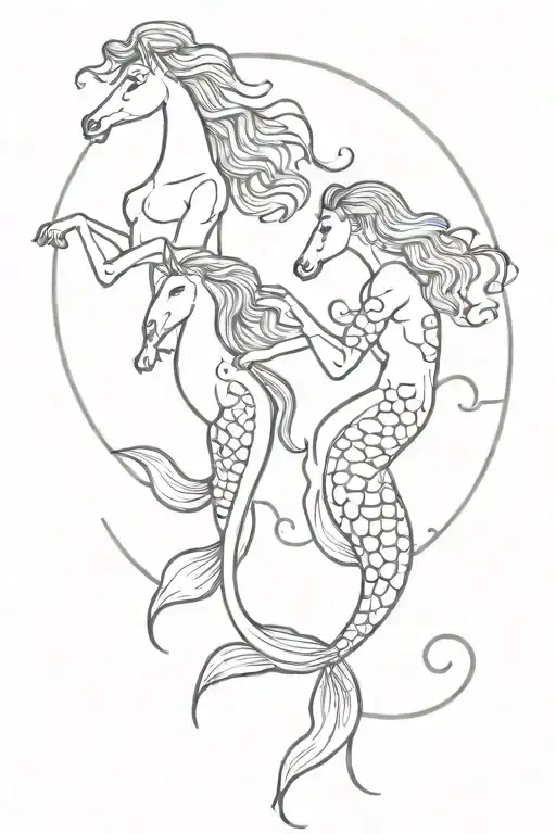 Mermaids Horses
