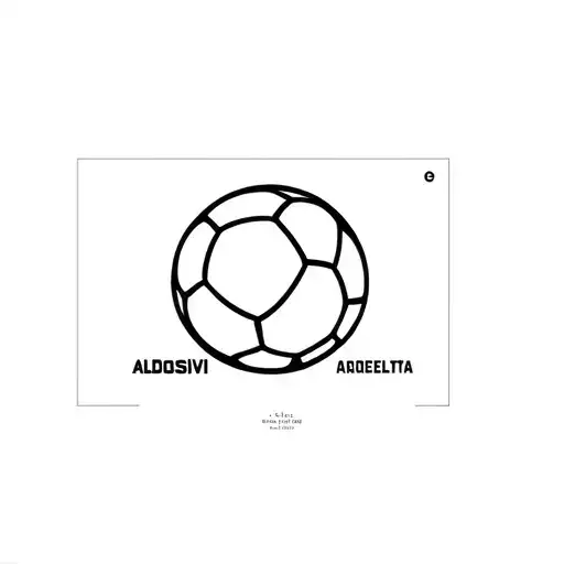 Minimalist Representing The Aldosivi Soccer Club Of Mar Del Plata And Argentina