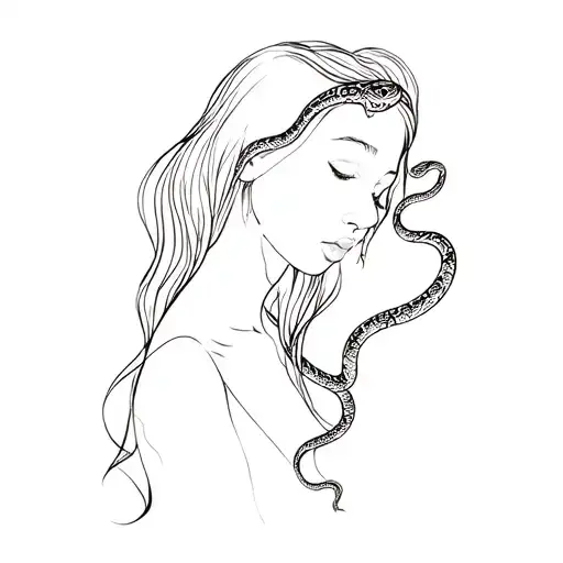 Girl With Snakes