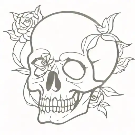 Flower Skull
