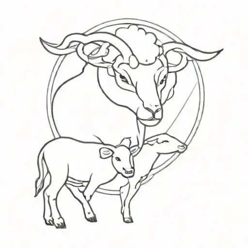 Lamb And Lion Surrounded