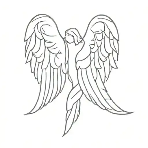 R With Angel Wings Attached
