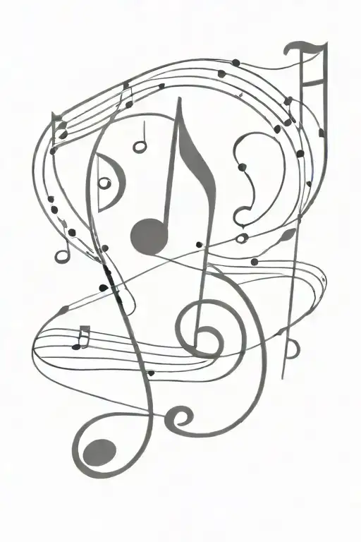 Geometic Music Notes