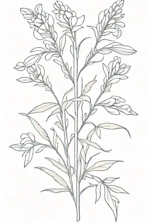 Bluebonnet And Alaskan Fireweed Flower