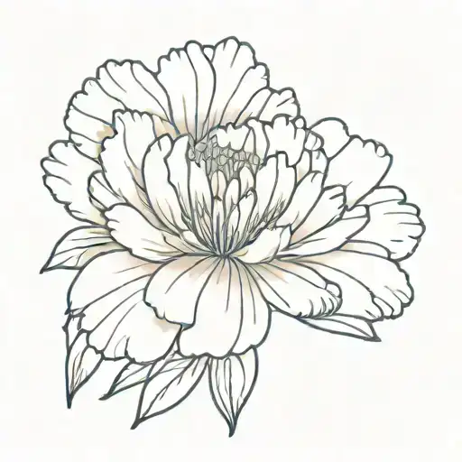 Marigold With The Roman Numeral For 109