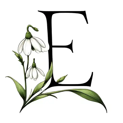 333 Cleverly Incorporated With Snowdrop And Letter E