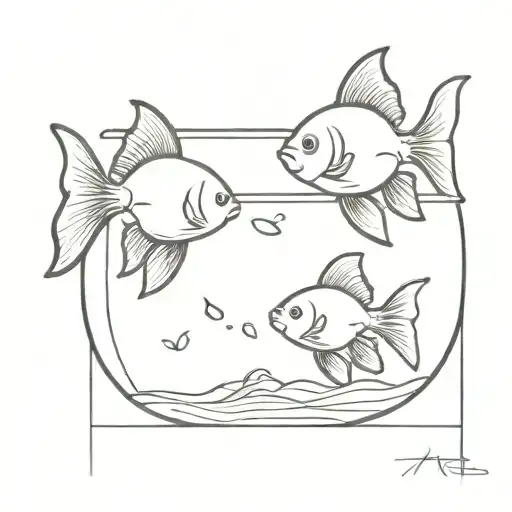 2 Goldfish In A Fish Bowl
