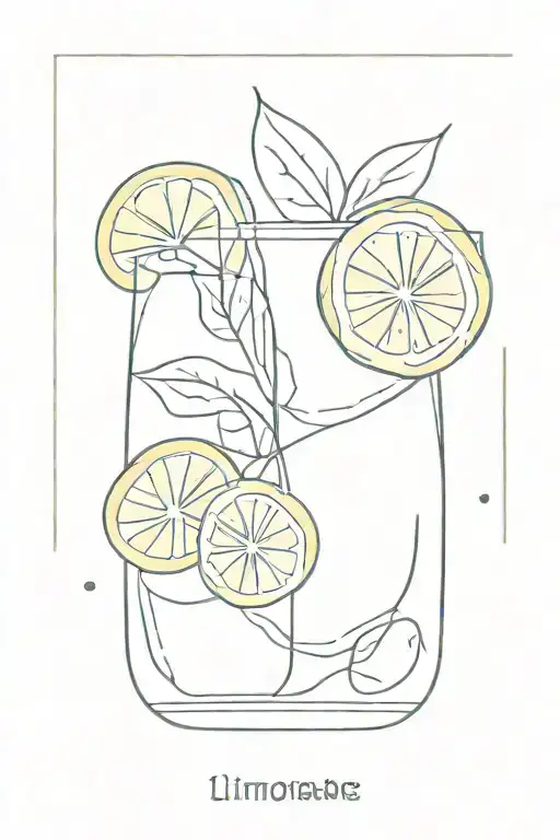 Limonade Glass Filled