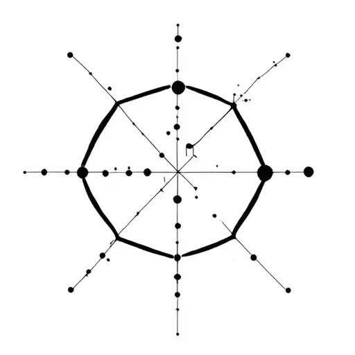 Lyra Constellation Geo Patern