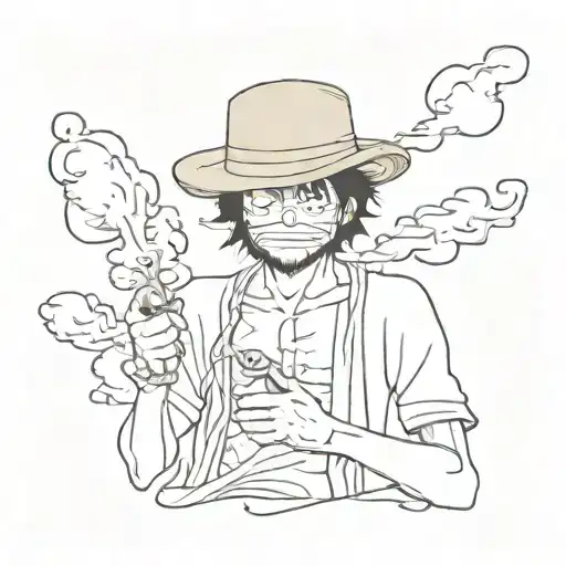 Luffy Vaping Themed