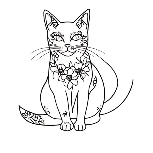 Floral Cat