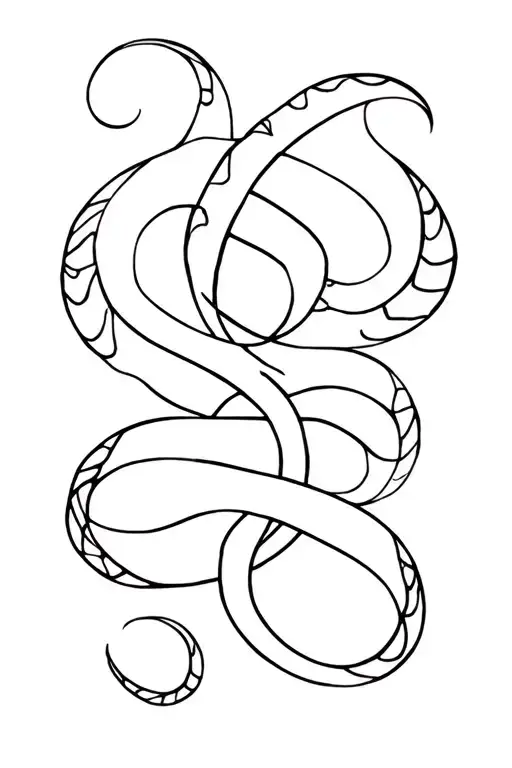 Sea Serpent Intertwining