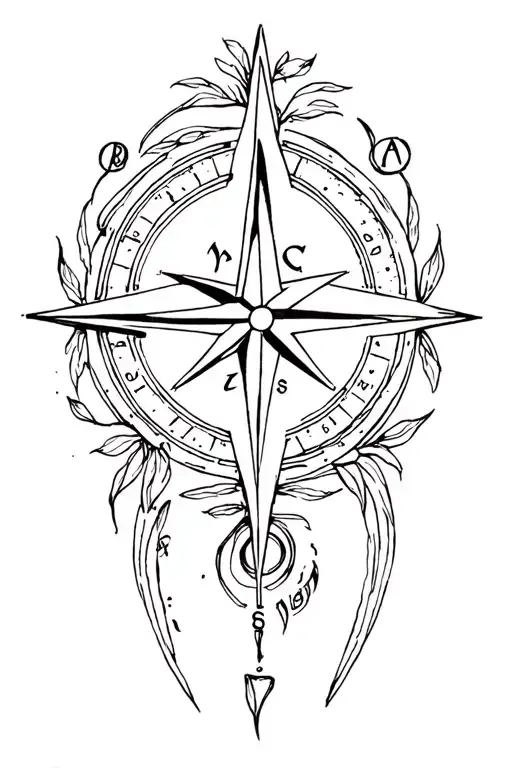 Compass Rose Surrounded