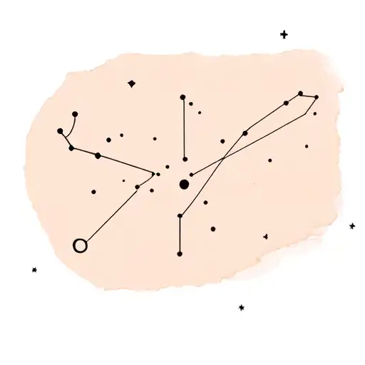 Virgo And Taurus With Their Constellation