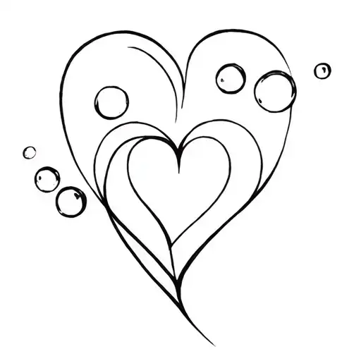Heart And Air Bubbles