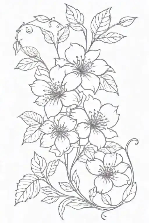 May And September Birth Flower With Vines