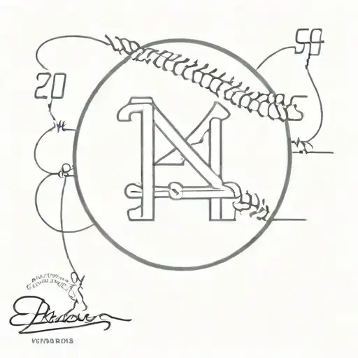 Baseball With Dodgers Signature