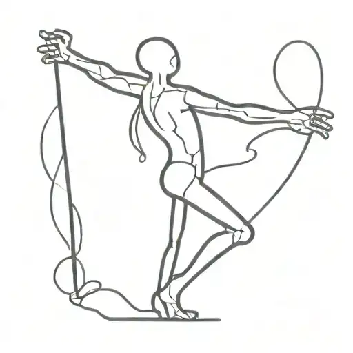 One Stick Figure Doing Hard Work