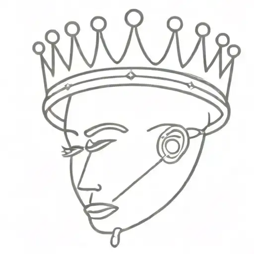 Safety Pin With A Crown That Pinned Shut With Vertically