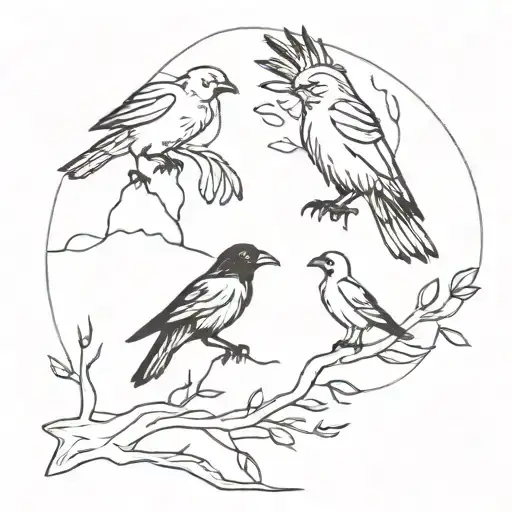 Lighting And Crows